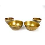 Indian brass bowls.