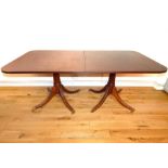 Large Three Part Edwardian Extending Dining Table