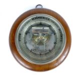 A German Oak Cased Barometer