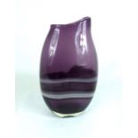 White Fryars Glass Vase.