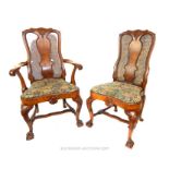 A Set of Two George II Chairs.