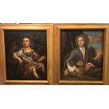 A Pair of 18th Century Oils On Canvas.