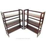 A Pair of Folding and Stacking Book Shelves.