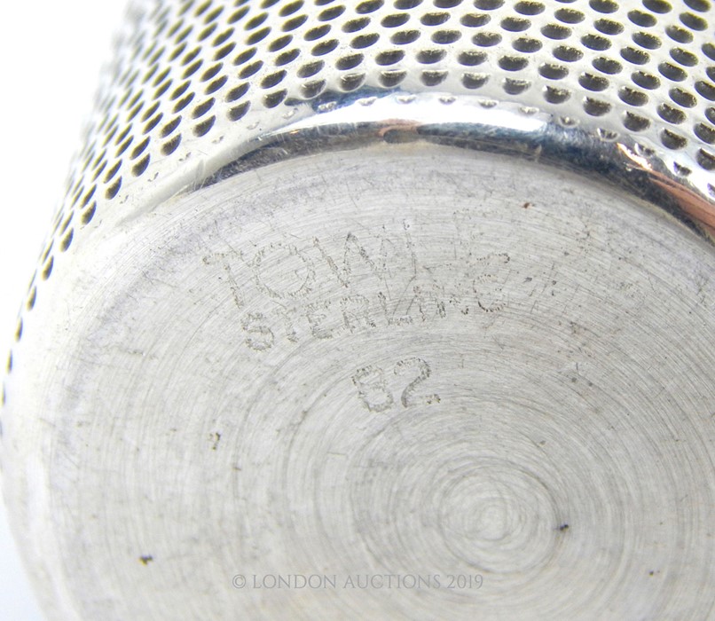 A Drink Measurer In The Form Of A Thimble, Marked Towle Sterling. - Image 3 of 3