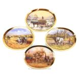 Four Collectable Bradford Exchange Plates Depicting The Four Seasons