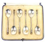 A Cased Set Of Six Sterling Silver Teaspoons, Hallmarked Sheffield 1930