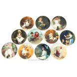 Eleven Collectable Plates By Various Makers Depicting Scenes Of Children.