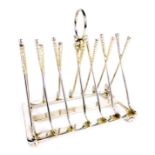 Silver Plated Toast Rack.