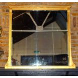 A Large Late Victorian Mirror With A Wide Gilt Frame