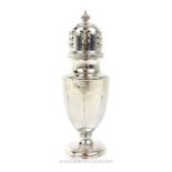 Solid Silver Sugar Caster.