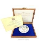 Sterling Silver Tower Of London Commemorative Plate