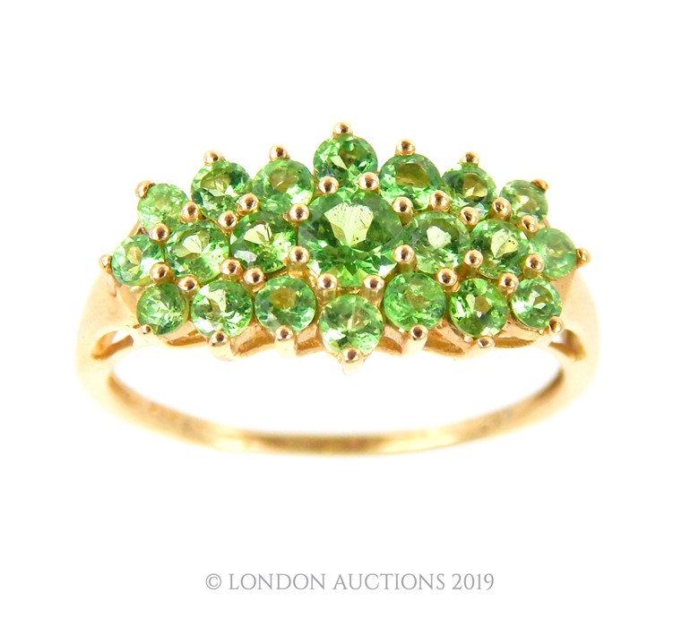 A Vintage 9 Carat Gold Peridot Ring.