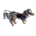 Bronze Miniature Figures of Dachshund's.