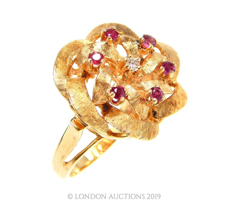 A 14 Carat Gold designer Ring.