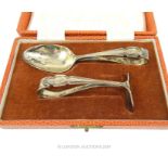 Cased Sterling Silver Christening Set