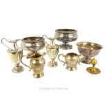 A Quantity Of Silver Plate And Metal Items.