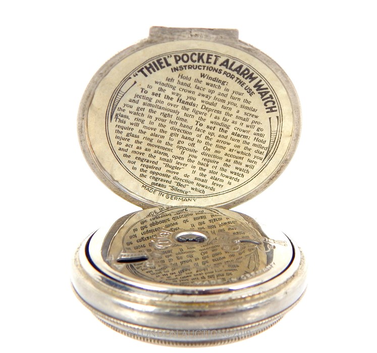 A Thiel Alarm Pocket Watch, Made In Germany. - Image 3 of 4