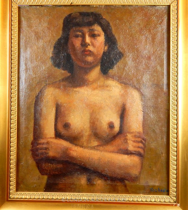 Yoshida Oil On Canvas Of A Nude Figure. - Image 2 of 3