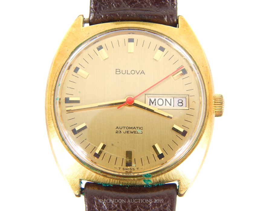 A 1960's Vintage Bulova Mens Wristwatch