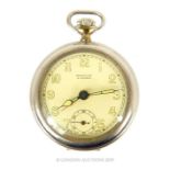 A Mentor Four Jewel Alarm Pocket Watch.