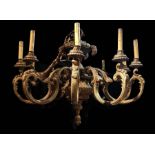 Gilt Bronze Chandelier.