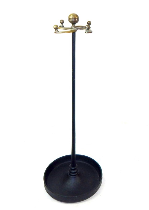 A Cast Iron And Brass Cane Stand. - Image 2 of 2