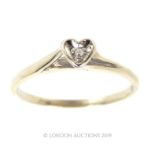 A Diamond Heart Ring.