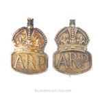 Two Sterling Silver ARP Badges.