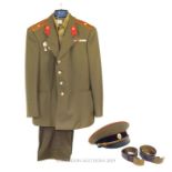 A Soviet Army Officers Uniform To A Major.