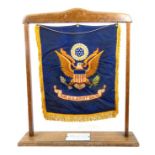 US Military Officers Embroidered Commemorative Banner.