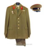 A Soviet Army Officers Uniform To A Major.