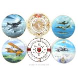 Six Coalport Commemorative Plates Of RAF Interest.