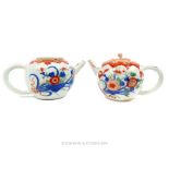 Two Chinese Famille Rose Teapots.