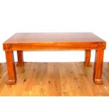 A Teak Partner Desk. 180 cm x 100 cm x 80.