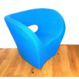 An Italian "Mororo" Designer Blue Chair.