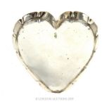 A Heart Shaped Dish Hallmarked London 1885