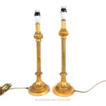 Two Gilt Lamps.