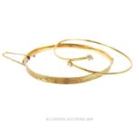 Two 9 Carat Gold Bangles.