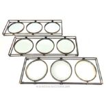 A Set Of Three Industrial Style Mirrors