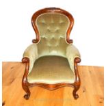 An Edwardian Spoon Back Chair.