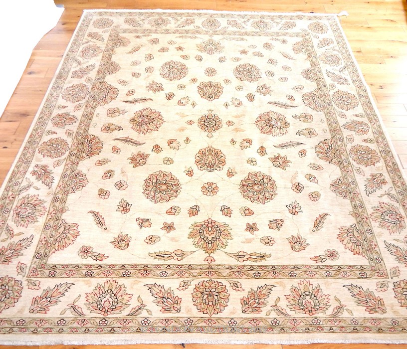 An English design Ziegler Mahal carpet.