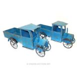 A Pair Of Tin Plate Toy Cars