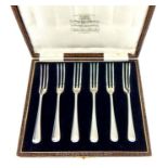 Art Deco Sterling Silver Cocktail Forks.