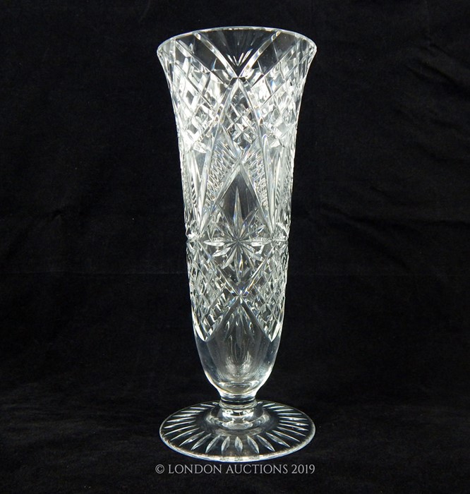 A Cut Glass Vase - Image 2 of 2