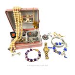 A Mixed Selection Of Costume Jewellery.