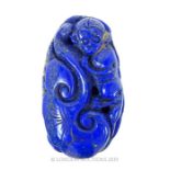 A Carved Lapis Monkey