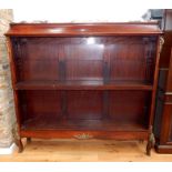 A Marble Top Bookcase Signed By F. Linke.