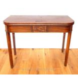 A Mahogany Edwardian Card Table.