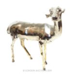 A Decorative Silver Plated Sculpture Of A Doe