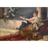 MANNER OF JOHN WILLIAM GODWARD, A 19TH CENTURY OIL ON CANVAS